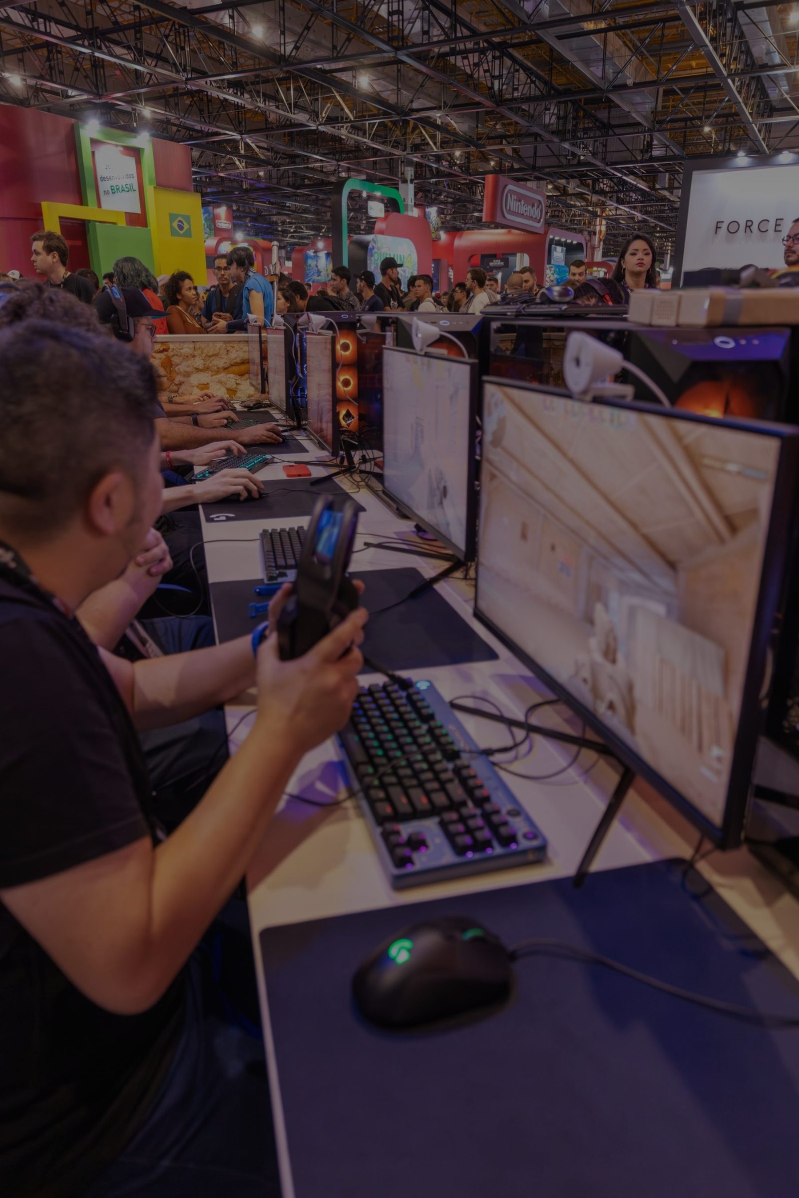 Players competing at a grassroots LAN event